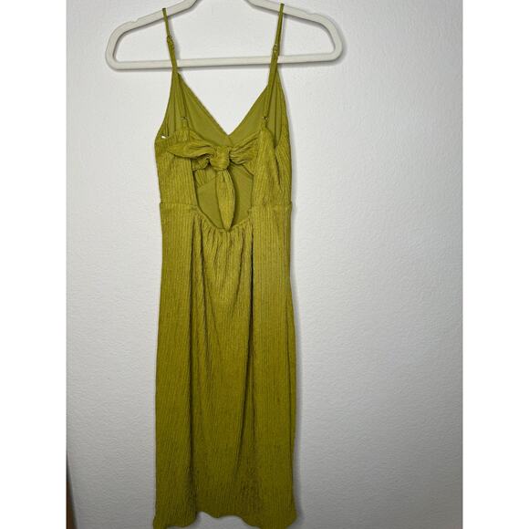 Lulus Green Faux Wrap Midi Dress - Picture 5 of 10